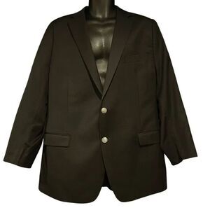 Michael Kors Black Suit Metal Buttons Jacket Blazer Men’s 48R
